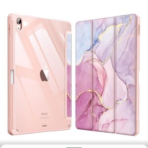 Stylish Pink Marble Tablet Case - Protective Folio Cover Ipad Air 4th & 5th Gen